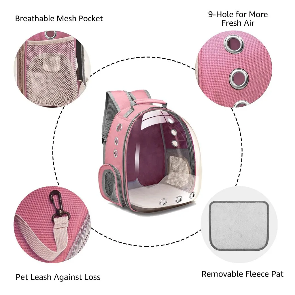 Backpack Straps: Wear on Back - Custom Pet Carrier S - detail view supplied by QUANZHOU JUNYUAN BAGS