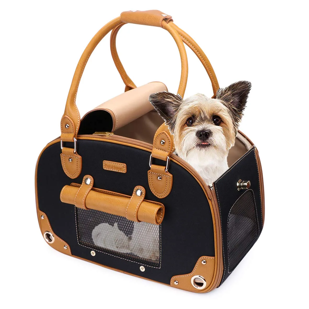 Microfiber Leather Pet Carriers: The Premium Synthet - detail view supplied by QUANZHOU JUNYUAN BAGS