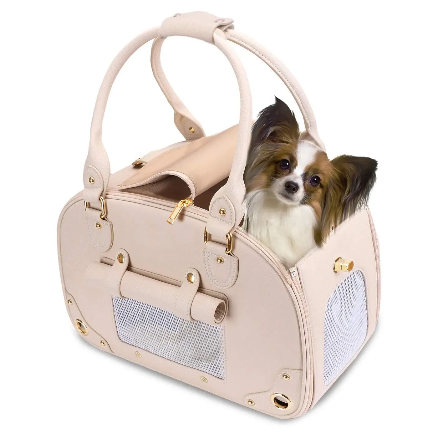 Microfiber Leather Pet Carriers: The Premium Synthet - detail view supplied by QUANZHOU JUNYUAN BAGS