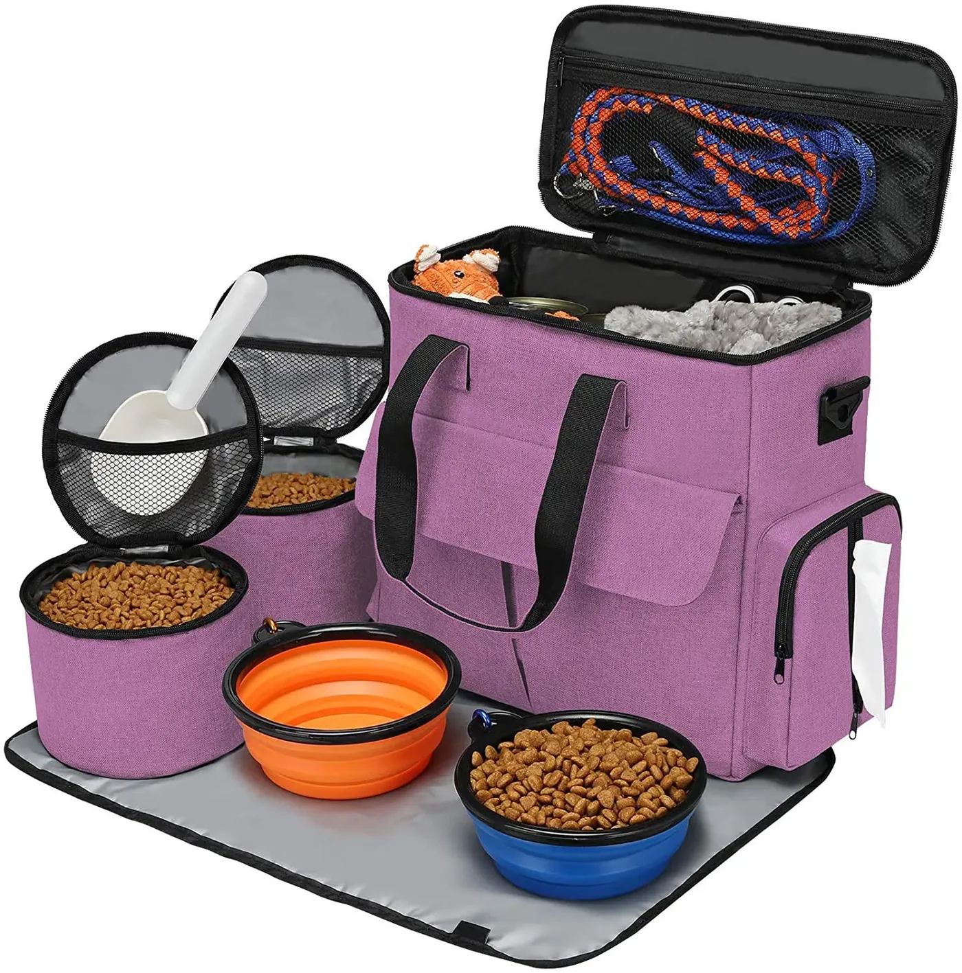 Expandable Pet Carrier: Extra Room - detail view supplied by QUANZHOU JUNYUAN BAGS